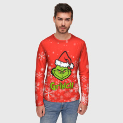 Мужской лонгслив 3D Grinch Red - фото 2