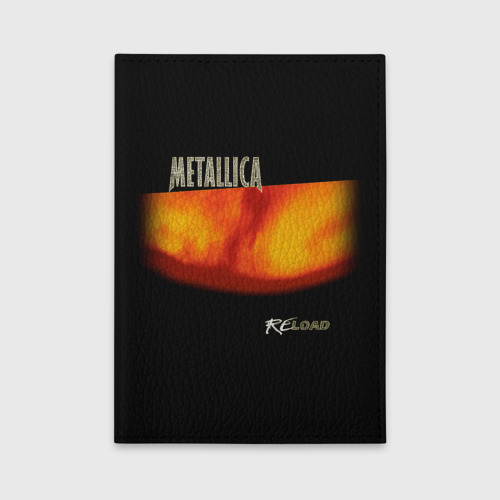 Обложка для автодокументов Metallica ReLoad, цвет красный