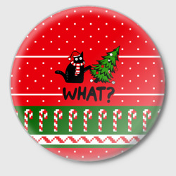 Значок What cat и ёлка