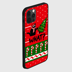 Чехол для iPhone 12 Pro What cat и ёлка - фото 2