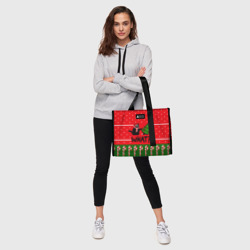 Сумка-шоппер 3D What cat и ёлка - фото 2