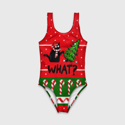 Детский купальник 3D What cat и ёлка - фото 2