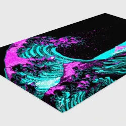 Холст прямоугольный Неоновая Япония, волна, Фудзияма neon Japan - фото 2
