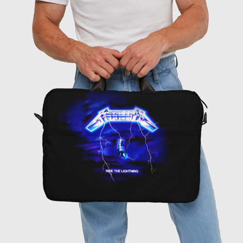 Сумка для ноутбука 3D Ride the Lightning - Metallica, цвет 3D печать - фото 5