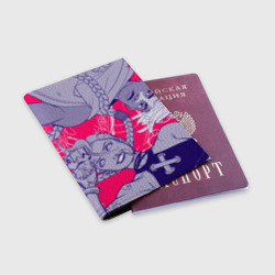 Обложка для паспорта матовая кожа Любимые Джинкс и Экко - фото 2