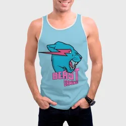 Мужская майка 3D Mr Beast Gaming - фото 2