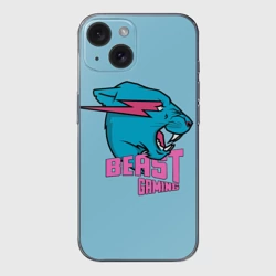 Чехол для iPhone 15 силиконовый с защитой камеры Mr Beast Gaming