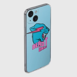 Чехол для iPhone 15 силиконовый с защитой камеры Mr Beast Gaming - фото 2