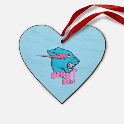 Деревянная игрушка Сердце Mr Beast Gaming