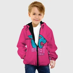 Детская куртка 3D Mr Beast Gaming Full Print Pink edition - фото 2