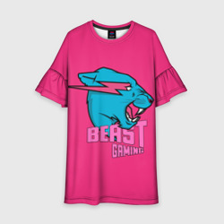 Детское платье 3D Mr Beast Gaming Full Print Pink edition