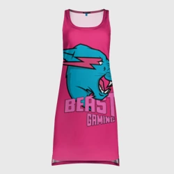 Платье-майка 3D Mr Beast Gaming Full Print Pink edition