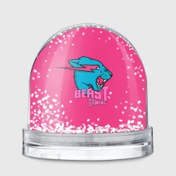 Игрушка Снежный шар Mr Beast Gaming Full Print Pink edition