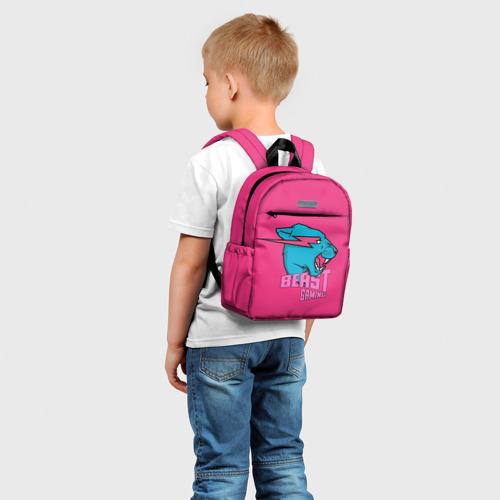 Детский рюкзак 3D Mr Beast Gaming Full Print Pink edition - фото 3
