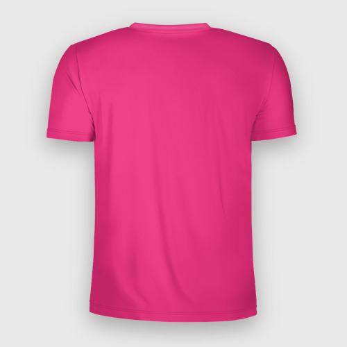 Мужская футболка 3D Slim с принтом Mr Beast Gaming Full Print (Pink edition), вид сзади #1