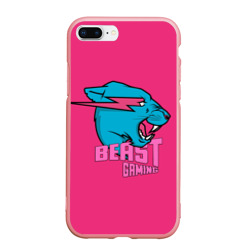 Чехол для iPhone 7Plus/8 Plus матовый Mr Beast Gaming Full Print Pink edition