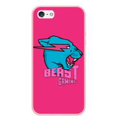 Чехол для iPhone 5/5S матовый Mr Beast Gaming Full Print Pink edition