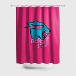 Штора 3D для ванной Mr Beast Gaming Full Print Pink edition