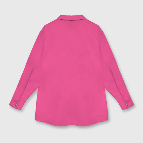 Женская рубашка oversize 3D с принтом Mr Beast Gaming Full Print Pink edition, вид сзади #1