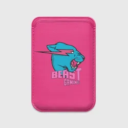 Картхолдер Magsafe магнитный Mr Beast Gaming Full Print Pink edition