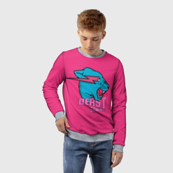 Детский свитшот 3D Mr Beast Gaming Full Print Pink edition - фото 2