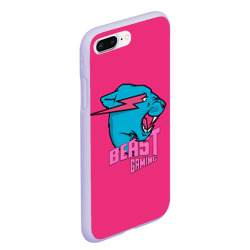 Чехол для iPhone 7Plus/8 Plus матовый Mr Beast Gaming Full Print Pink edition - фото 2