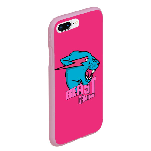 Чехол для iPhone 7Plus/8 Plus матовый Mr Beast Gaming Full Print Pink edition, цвет розовый - фото 3