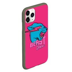 Чехол для iPhone 11 Pro матовый Mr Beast Gaming Full Print Pink edition - фото 2