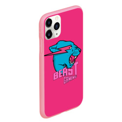 Чехол для iPhone 11 Pro Max матовый Mr Beast Gaming Full Print Pink edition - фото 2