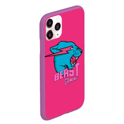 Чехол для iPhone 11 Pro Max матовый Mr Beast Gaming Full Print Pink edition - фото 2