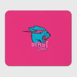 Прямоугольный коврик для мышки Mr Beast Gaming Full Print Pink edition