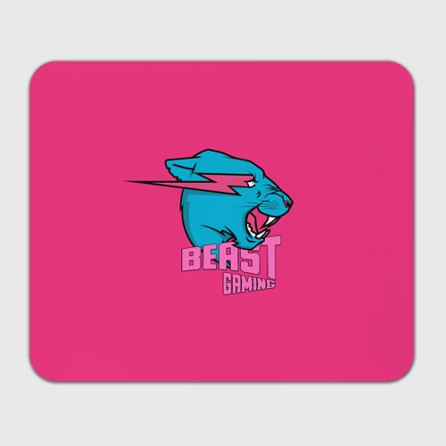 Прямоугольный коврик для мышки Mr Beast Gaming Full Print Pink edition