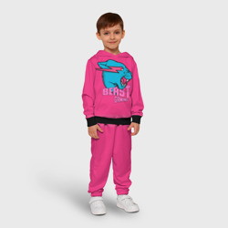 Детский костюм с толстовкой 3D Mr Beast Gaming Full Print Pink edition - фото 2