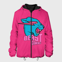 Мужская куртка 3D Mr Beast Gaming Full Print Pink edition