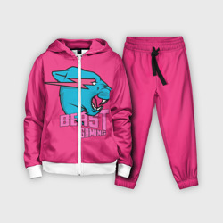 Детский костюм 3D Mr Beast Gaming Full Print Pink edition