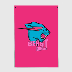 Постер Mr Beast Gaming Full Print Pink edition