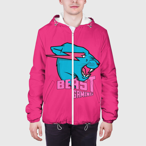 Мужская куртка 3D Mr Beast Gaming Full Print Pink edition, цвет 3D печать - фото 4