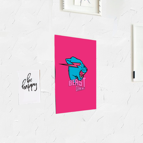 Постер Mr Beast Gaming Full Print Pink edition - фото 3