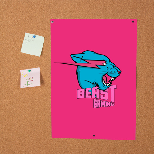 Постер Mr Beast Gaming Full Print Pink edition - фото 2