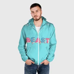 Мужская ветровка 3D Mr Beast Donut - фото 2