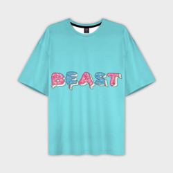 Мужская футболка oversize 3D Mr Beast Donut