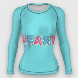 Женский рашгард 3D Mr Beast Donut