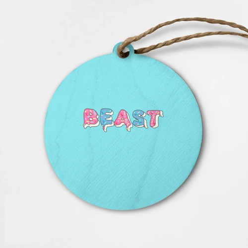 Деревянная игрушка круг Mr Beast Donut