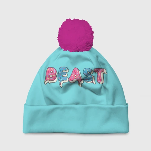 Шапка 3D c помпоном Mr Beast Donut