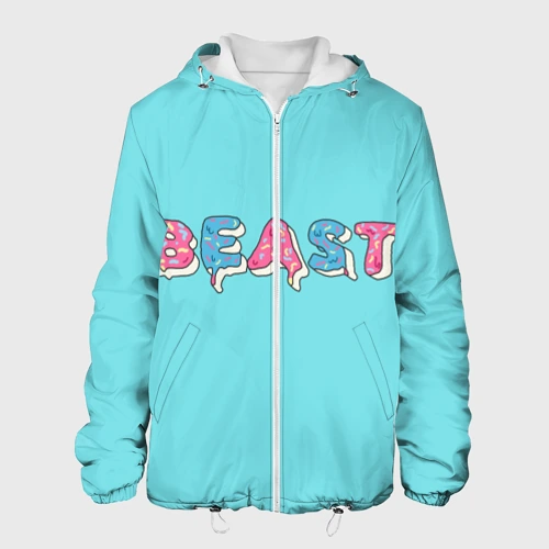 Мужская куртка 3D Mr Beast Donut