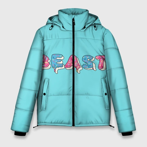 Мужская зимняя куртка 3D Mr Beast Donut