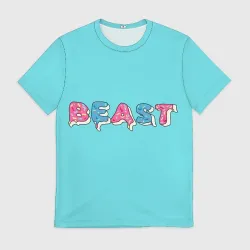 Мужская футболка 3D Mr Beast Donut