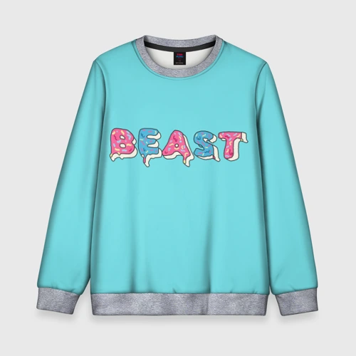 Детский свитшот 3D Mr Beast Donut