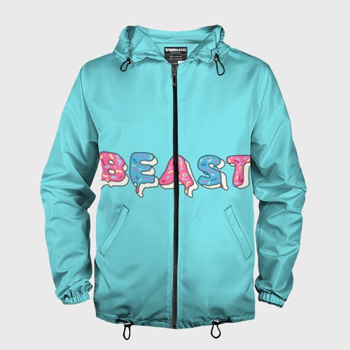 Мужская ветровка 3D Mr Beast Donut