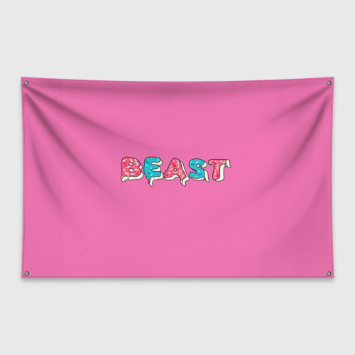 Флаг-баннер Mr Beast Donut (Pink edition)